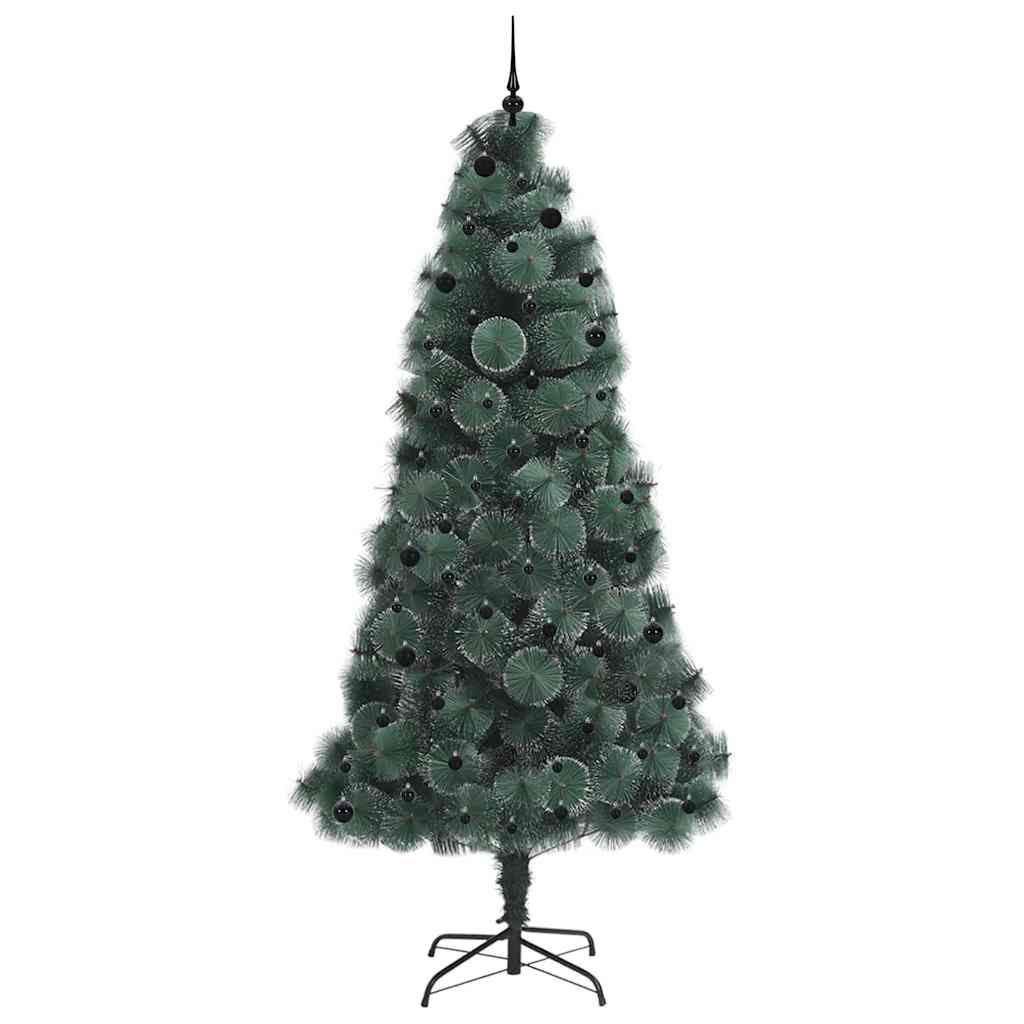 vidaXL Artificial Pre-lit Christmas Tree with Ball Set Green 240 cm - 48995