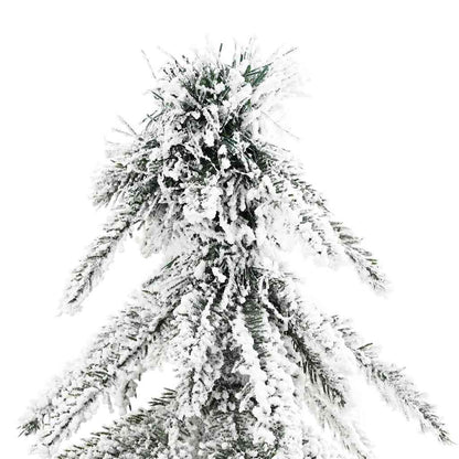 vidaXL Christmas Tree with 300 LEDs White 210 cm PE and Steel