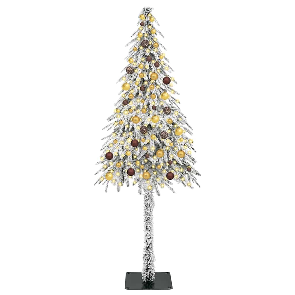 vidaXL Christmas Tree with 300 LEDs White 210 cm PE and Steel - 49006