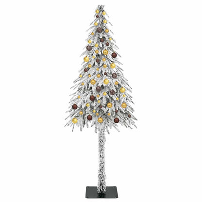 vidaXL Christmas Tree with 300 LEDs White 210 cm PE and Steel - 49006