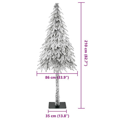 vidaXL Christmas Tree with 300 LEDs White 210 cm PE and Steel - 49006