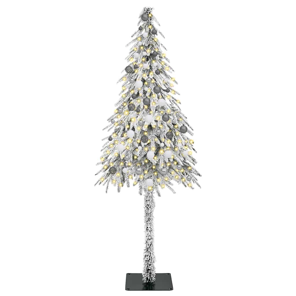 vidaXL Christmas Tree with 300 LEDs White 210 cm PE and Steel - 49015