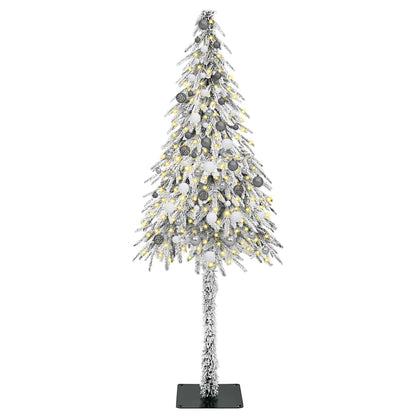 vidaXL Christmas Tree with 300 LEDs White 210 cm PE and Steel - 49015
