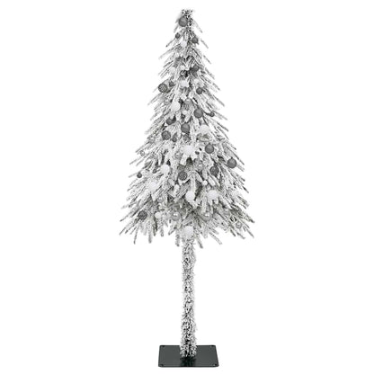 vidaXL Christmas Tree with 300 LEDs White 210 cm PE and Steel - 49015