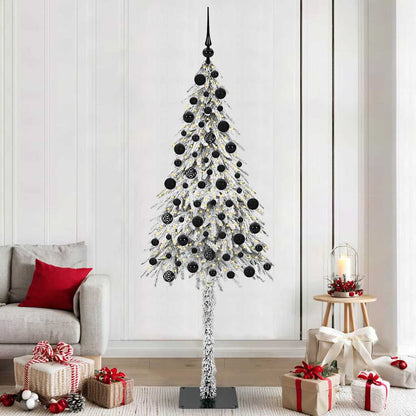 vidaXL Christmas Tree with 300 LEDs White 210 cm PE and Steel - 49022