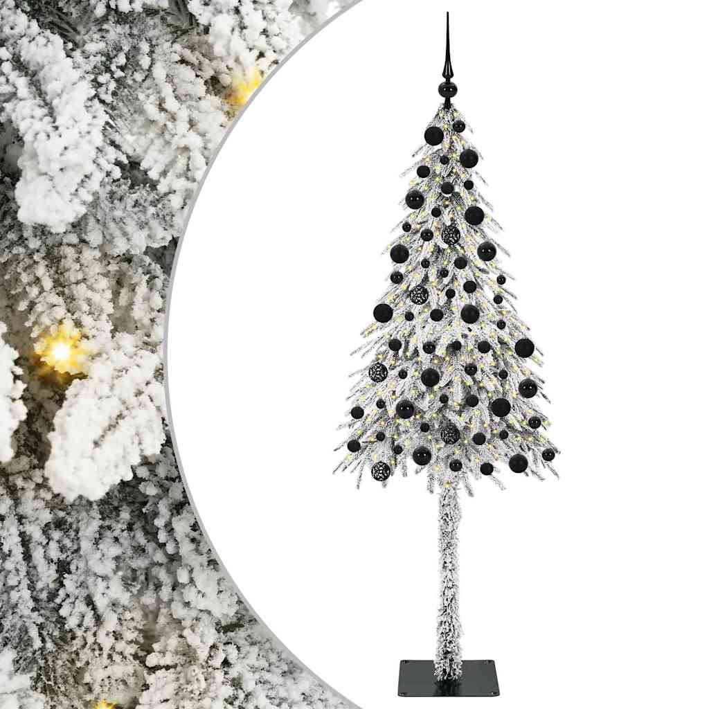 vidaXL Christmas Tree with 300 LEDs White 210 cm PE and Steel - 49022
