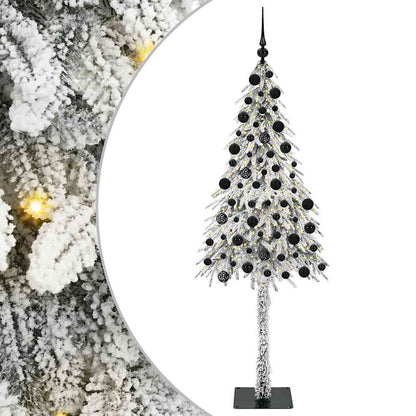 vidaXL Christmas Tree with 300 LEDs White 210 cm PE and Steel - 49022