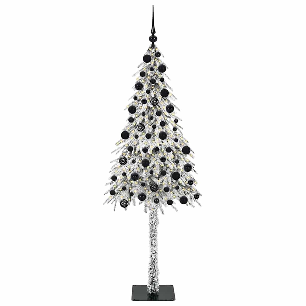 vidaXL Christmas Tree with 300 LEDs White 210 cm PE and Steel - 49022