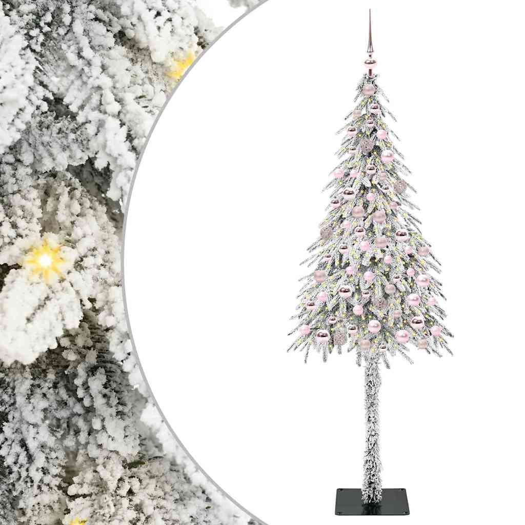 vidaXL Christmas Tree with 300 LEDs White 210 cm PE and Steel - 49027