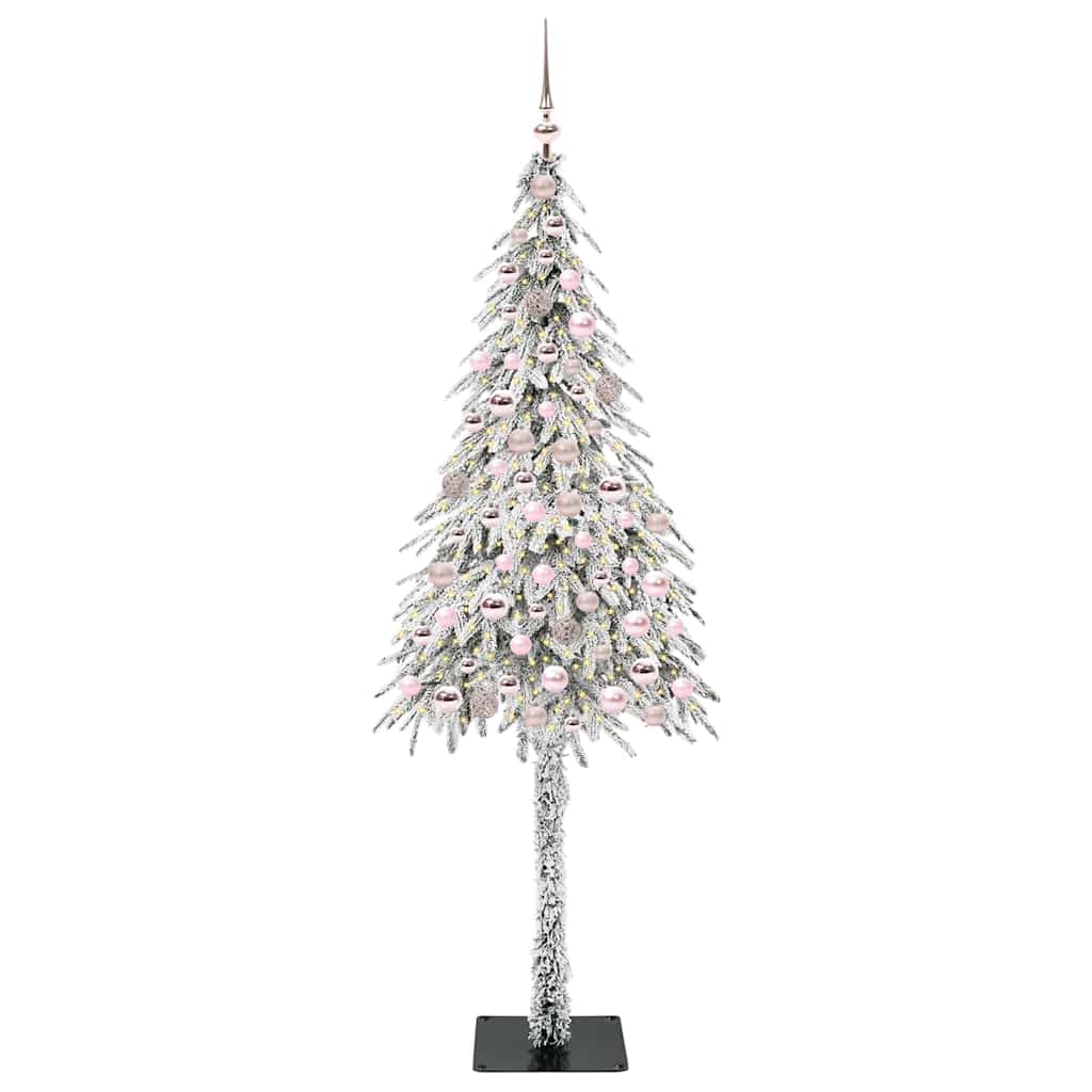 vidaXL Christmas Tree with 300 LEDs White 210 cm PE and Steel - 49027