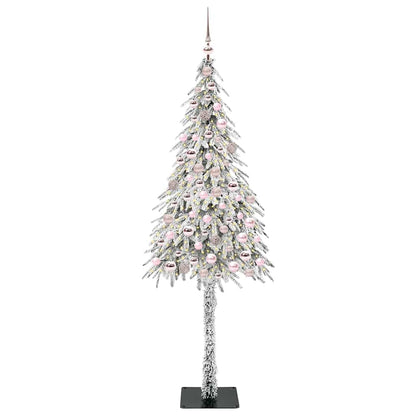 vidaXL Christmas Tree with 300 LEDs White 210 cm PE and Steel - 49027