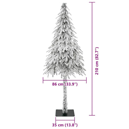 vidaXL Christmas Tree with 300 LEDs White 210 cm PE and Steel - 49027