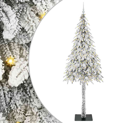vidaXL Christmas Tree with 300 LEDs White 210 cm PE and Steel - 49030