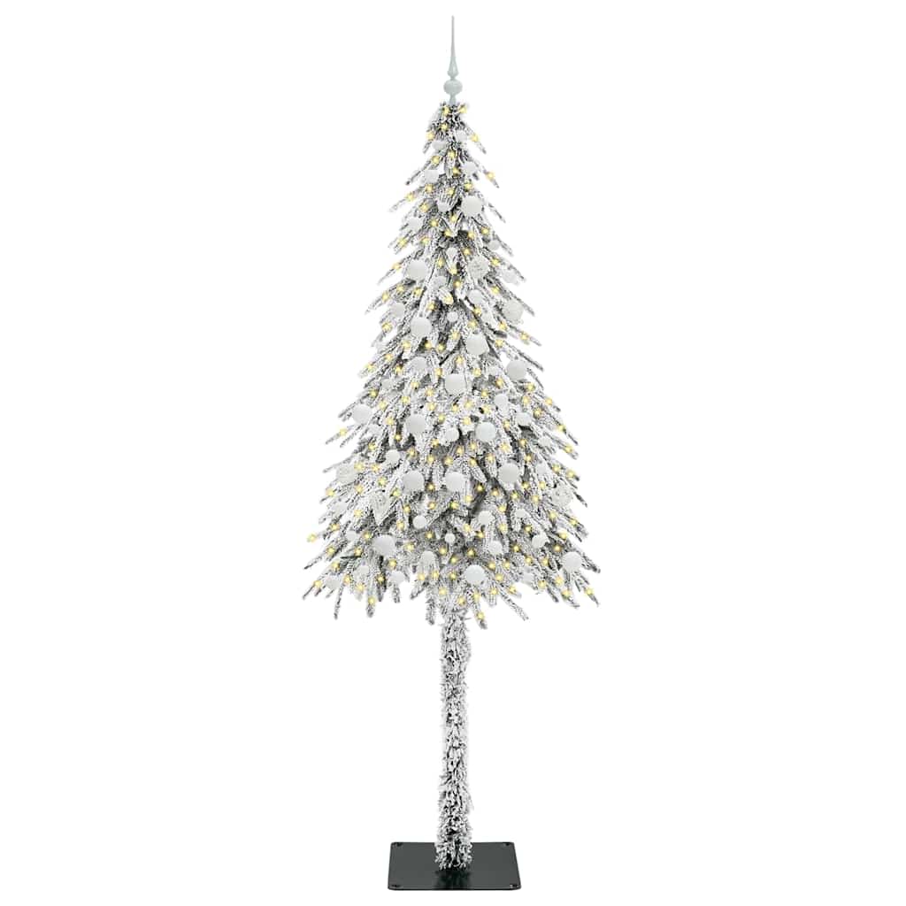 vidaXL Christmas Tree with 300 LEDs White 210 cm PE and Steel - 49030