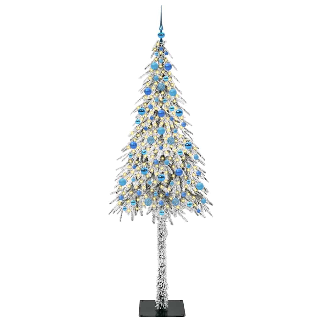 vidaXL Christmas Tree with 300 LEDs White 210 cm PE and Steel - 49042