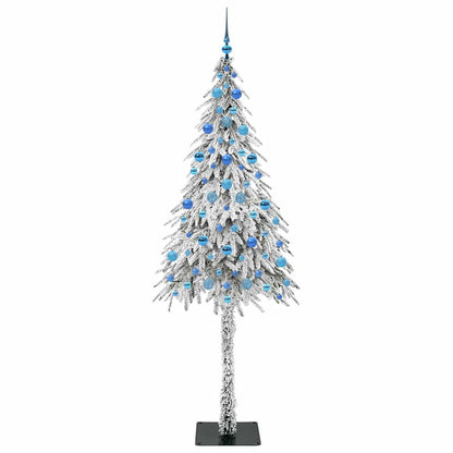 vidaXL Christmas Tree with 300 LEDs White 210 cm PE and Steel - 49042