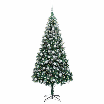 vidaXL Artificial Christmas Tree with 300 LEDs with Stand Green 210 cm - 49045