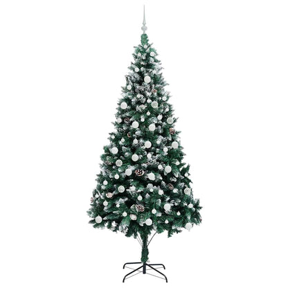 vidaXL Artificial Christmas Tree with 300 LEDs with Stand Green 210 cm - 49045