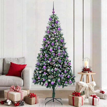 vidaXL Artificial Christmas Tree with 300 LEDs with Stand Green 210 cm - 49047