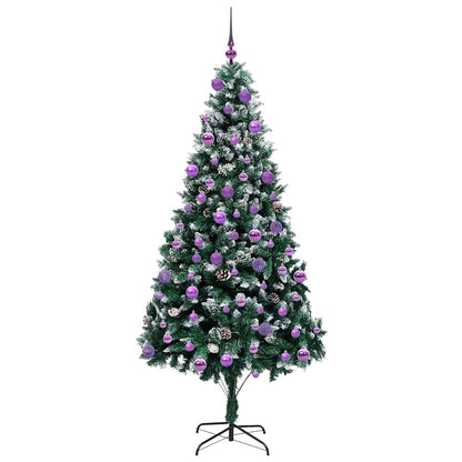 vidaXL Artificial Christmas Tree with 300 LEDs with Stand Green 210 cm - 49047