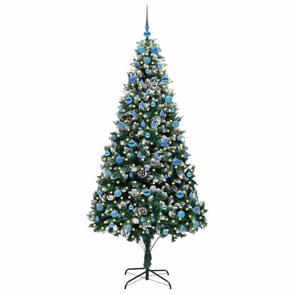 vidaXL Artificial Christmas Tree with 300 LEDs with Stand Green 210 cm - 49051