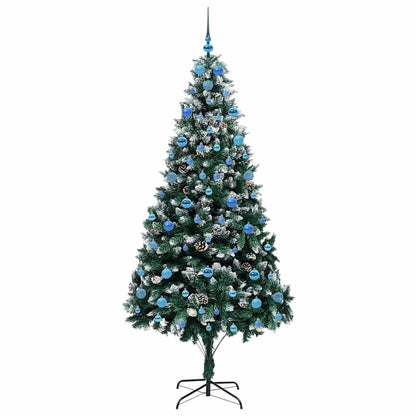 vidaXL Artificial Christmas Tree with 300 LEDs with Stand Green 210 cm - 49051