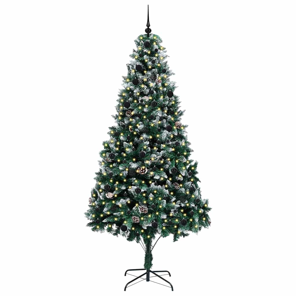 vidaXL Artificial Christmas Tree with 300 LEDs with Stand Green 240 cm - 49060