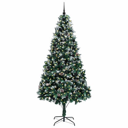 vidaXL Artificial Christmas Tree with 300 LEDs with Stand Green 240 cm - 49060
