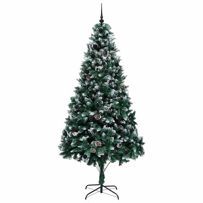 vidaXL Artificial Christmas Tree with 300 LEDs with Stand Green 240 cm - 49060