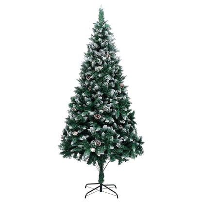 vidaXL Artificial Christmas Tree with 300 LEDs with Stand Green 240 cm - 49060