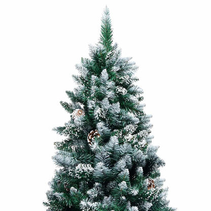 vidaXL Artificial Christmas Tree with 300 LEDs with Stand Green 240 cm - 49065