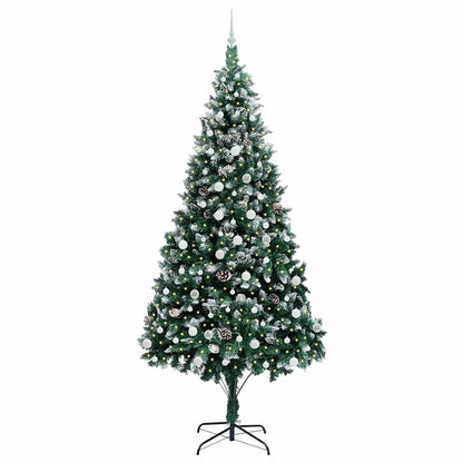vidaXL Artificial Christmas Tree with 300 LEDs with Stand Green 240 cm - 49076