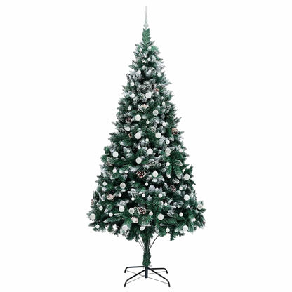 vidaXL Artificial Christmas Tree with 300 LEDs with Stand Green 240 cm - 49076