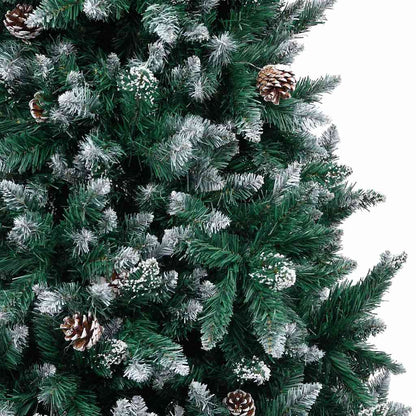 vidaXL Artificial Christmas Tree with 300 LEDs with Stand Green 240 cm - 49079