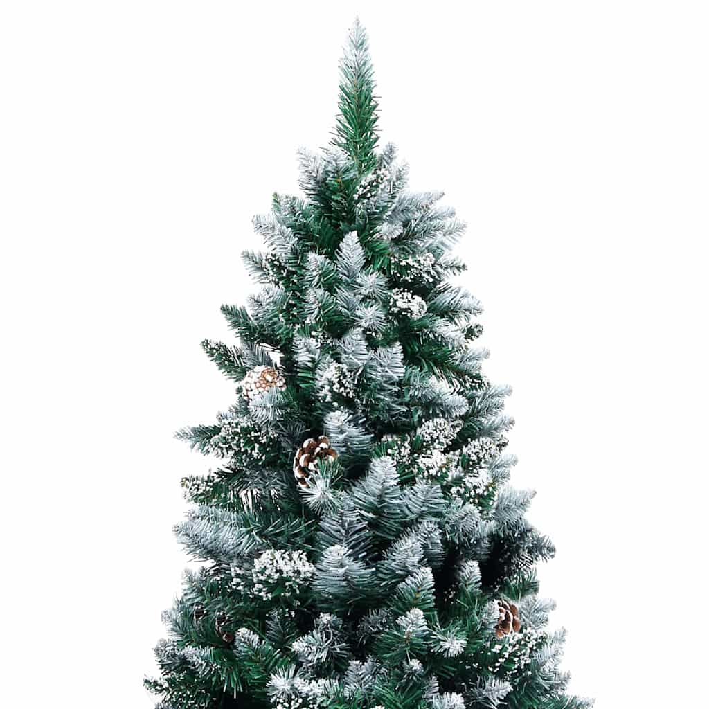 vidaXL Artificial Christmas Tree with 300 LEDs with Stand Green 240 cm - 49086