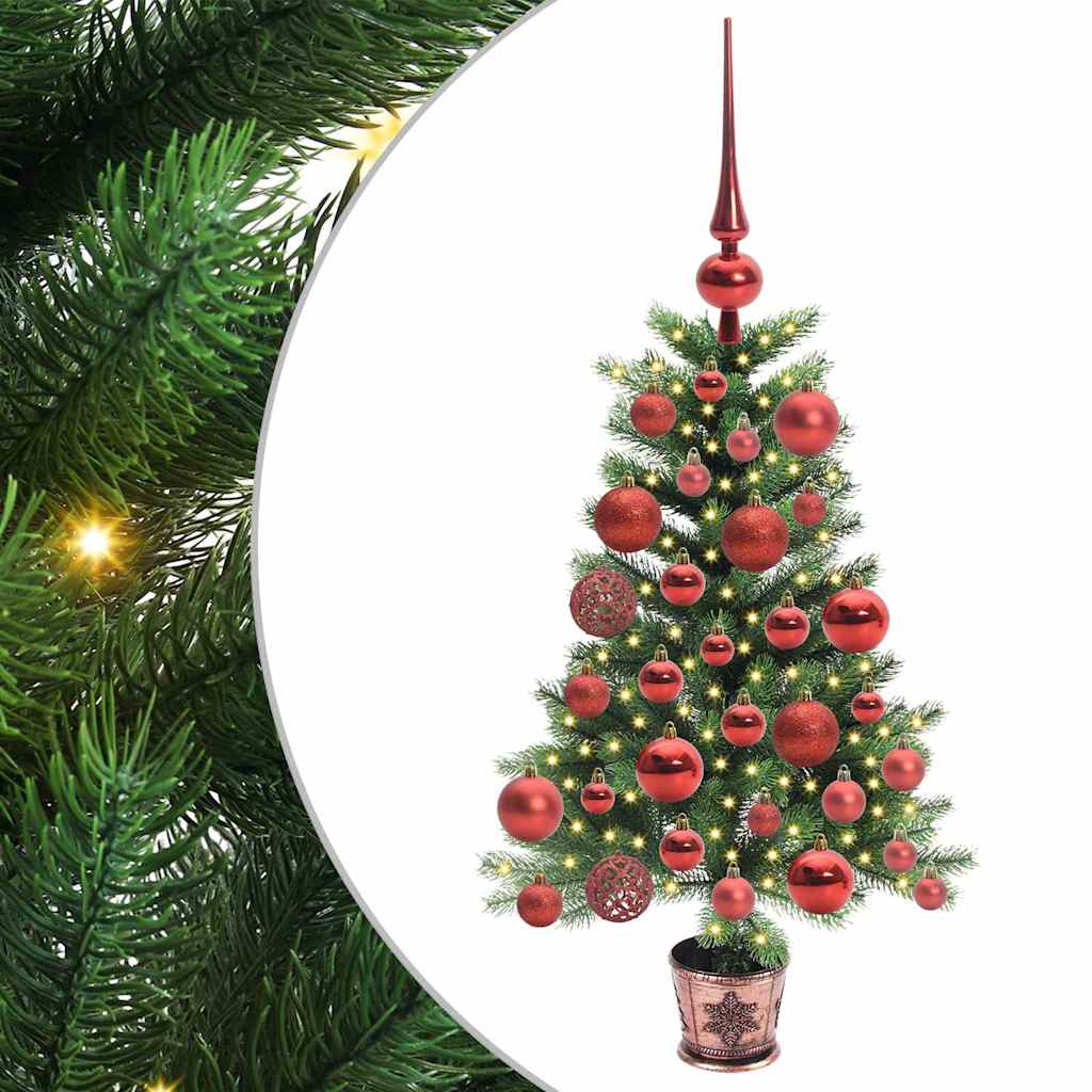 vidaXL Christmas Tree with 150 LEDs with Stand Green 65 cm PE