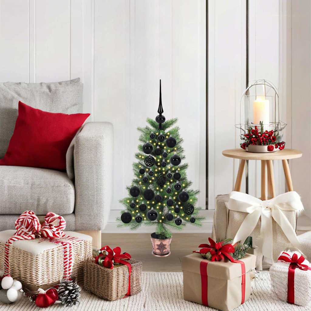 vidaXL Christmas Tree with 150 LEDs with Stand Green 65 cm PE - 49106