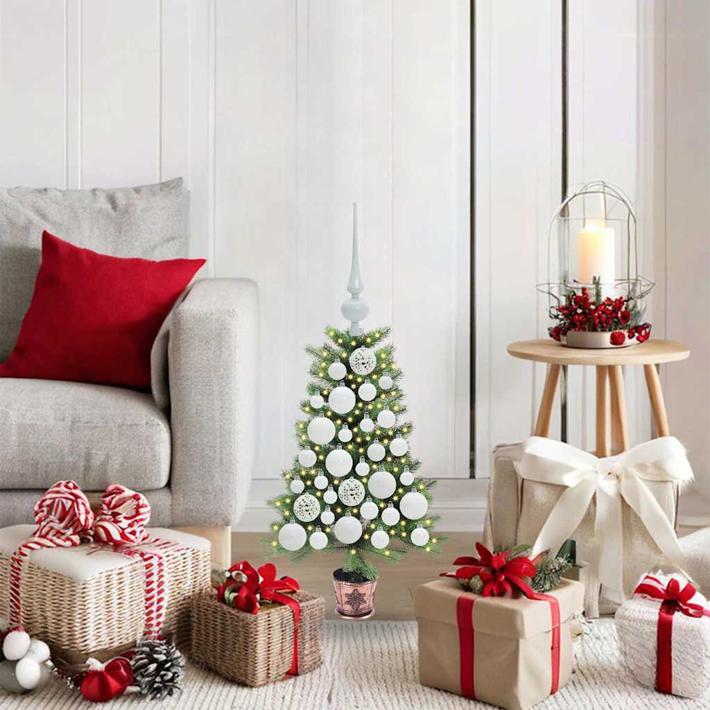 vidaXL Christmas Tree with 150 LEDs with Stand Green 65 cm PE - 49124