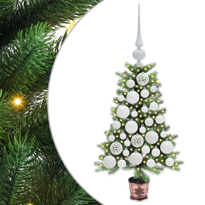 vidaXL Christmas Tree with 150 LEDs with Stand Green 65 cm PE - 49124