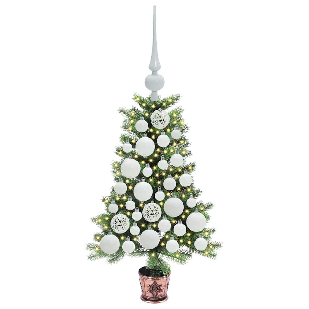 vidaXL Christmas Tree with 150 LEDs with Stand Green 65 cm PE - 49124