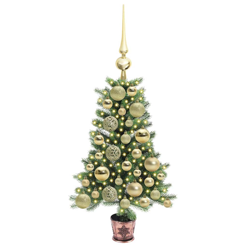 vidaXL Christmas Tree with 150 LEDs with Stand Green 65 cm PE - 49128