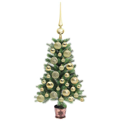 vidaXL Christmas Tree with 150 LEDs with Stand Green 65 cm PE - 49128