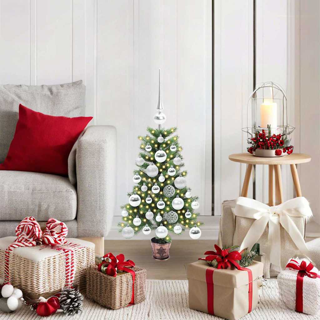 vidaXL Christmas Tree with 150 LEDs with Stand Green 65 cm PE - 49137