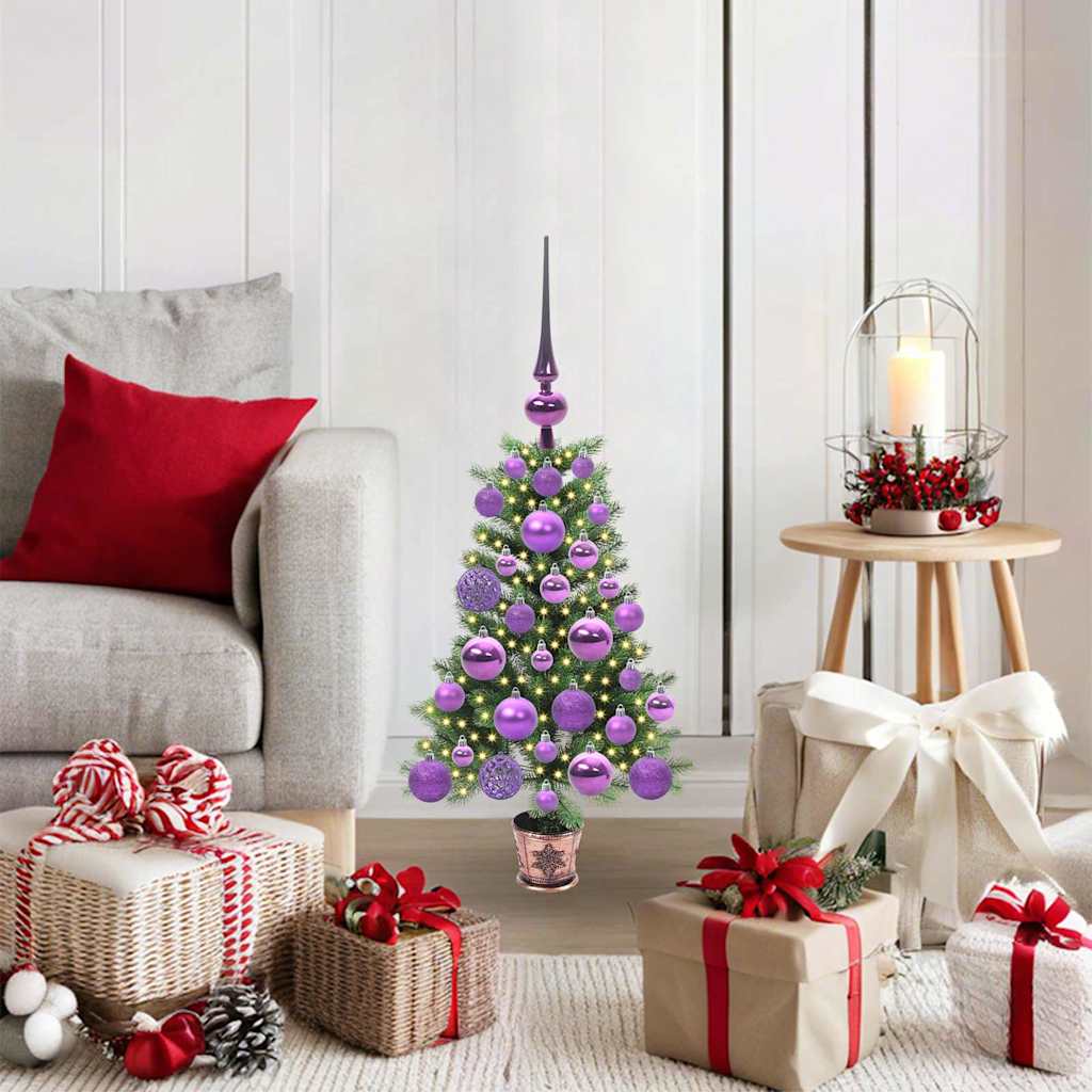 vidaXL Christmas Tree with 150 LEDs with Stand Green 65 cm PE - 49144