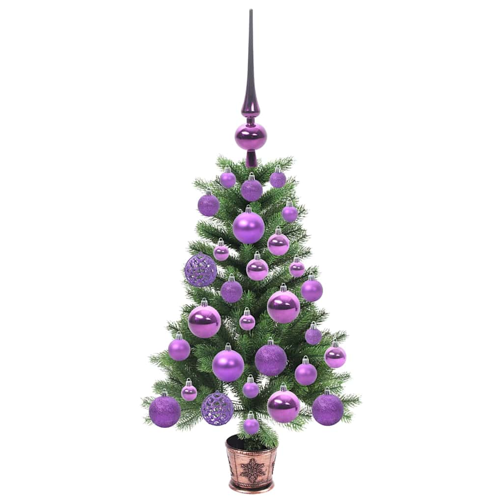 vidaXL Christmas Tree with 150 LEDs with Stand Green 65 cm PE - 49144
