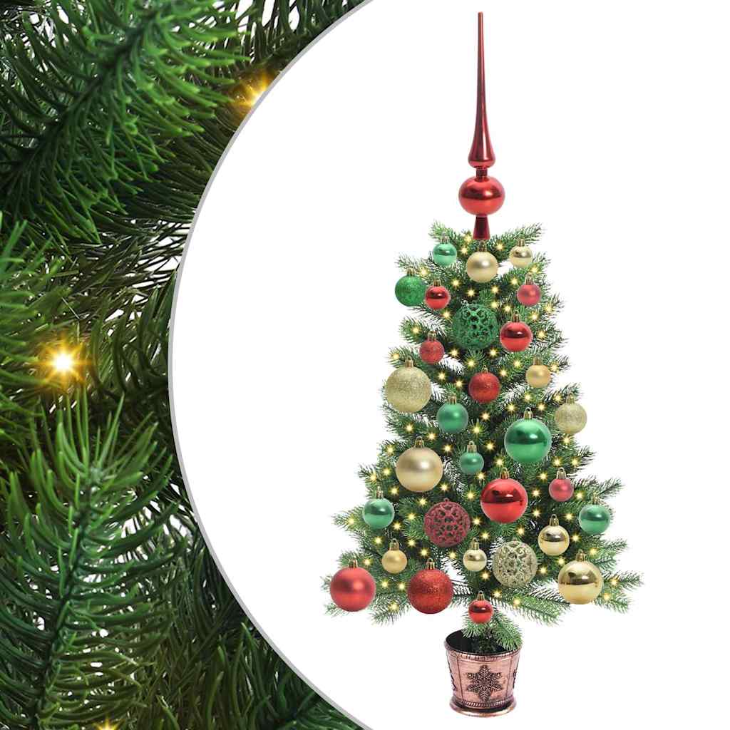 vidaXL Christmas Tree with 150 LEDs with Stand Green 65 cm PE - 49157