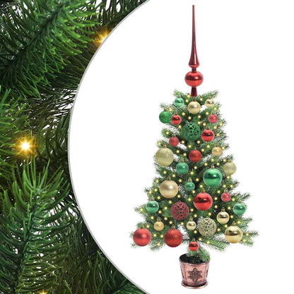 vidaXL Christmas Tree with 150 LEDs with Stand Green 65 cm PE - 49157
