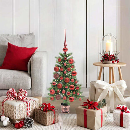 vidaXL Christmas Tree with 150 LEDs with Stand Green 90 cm PE