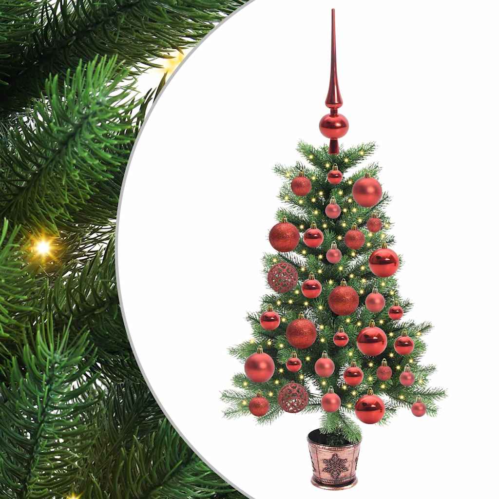 vidaXL Christmas Tree with 150 LEDs with Stand Green 90 cm PE