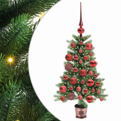 vidaXL Christmas Tree with 150 LEDs with Stand Green 90 cm PE